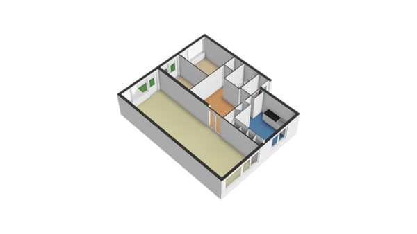 Floorplan - Statensingel 154A, 3039 LW Rotterdam